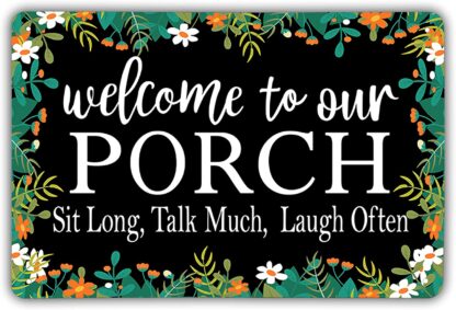 8x12 inch Welcome to Our Porch Signs