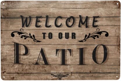 8x12 inch Welcome Decorative Metal Sign