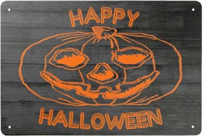 8x12 inch Happy Halloween Pumpkin Retro Tin Signs