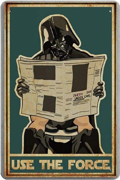 8x12 inch Use The Force Darth Vader Retro Metal Tin Sign