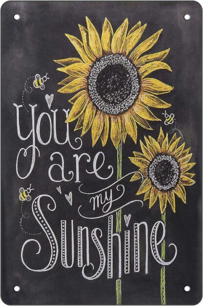 8x12 inch Sunflower Wall Decor with Saying‘You are My Sunshine'