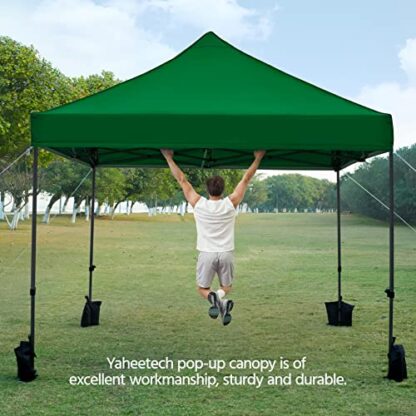 Dark Green 10x10 Pop up Canopy Tent - Image 5