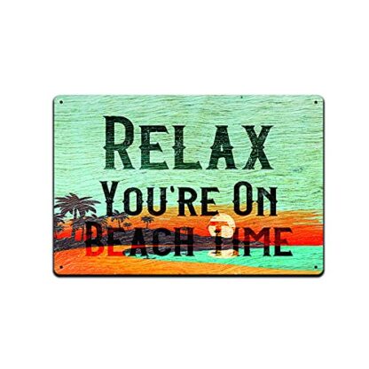 8x12 inch Metal Sign for Pool, Lake or Ocean Beach