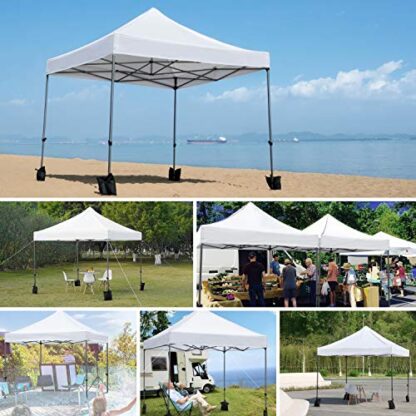 White Pop Up Canopy Tent, Commercial Instant Shelter Tent - Image 4