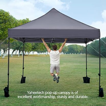 Light Gray 10x10 Pop up Canopy Tent - Image 5