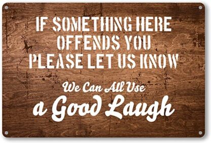 8x12 inch We Can All Use A Good Laugh Weatherproof Metal Tin Sign