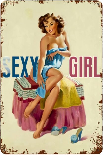 8x12 inch Sexy girl Signs Iron Poster Wall Art