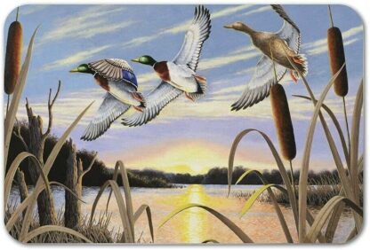 8x12 inch Nostalgic Art Metal Sign Mallard Ducks Flying Retro Tin Sign