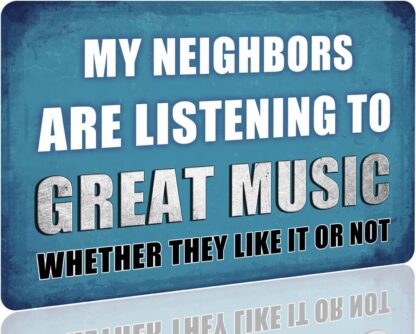 8x12 inch Backyard Bar Metal Wall Signs My Neighbors Are Listening To Great