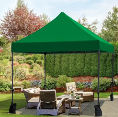 Dark Green 10x10 Pop up Canopy Tent