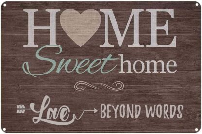 8x12 inch Home Sweet Home Sign Farmhouse Home Sweet