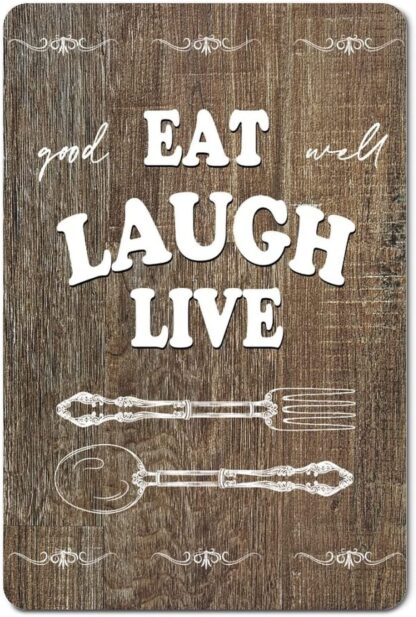 8x12 inch Vintage Metal Sign Knife Forks Spoon Kitchen Street Sign