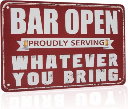 8x12 inch Open Bar Metal Tin Signs