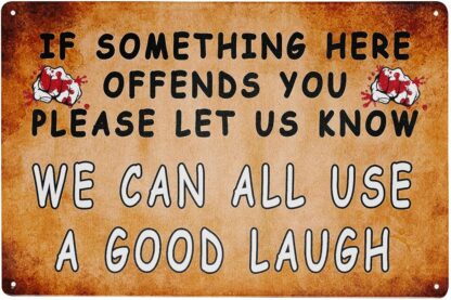 8x12 inch Signs Metal Funny for A Good Laugh Decorations