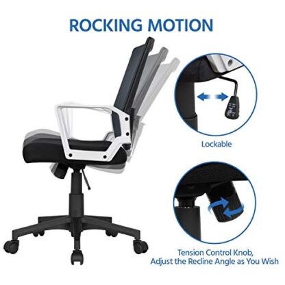 Office Chair Desk Chair Computer Chair Swivel Rolling Task Chair - Image 6