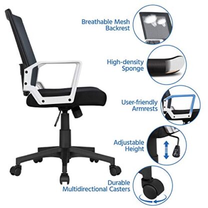 Office Chair Desk Chair Computer Chair Swivel Rolling Task Chair - Image 7