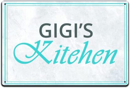 8x12 inch Tin Signs Grandma Home Décor - Metal Sign Gigi's Kitchen