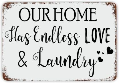 8x12 inch Vintage Metal Sign Our Home Has Endless Love &amp