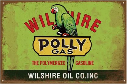 8x12 Inches (Polly Gas) Reproduction Vintage Tin Sign, Gas Oil Car Metal Signs