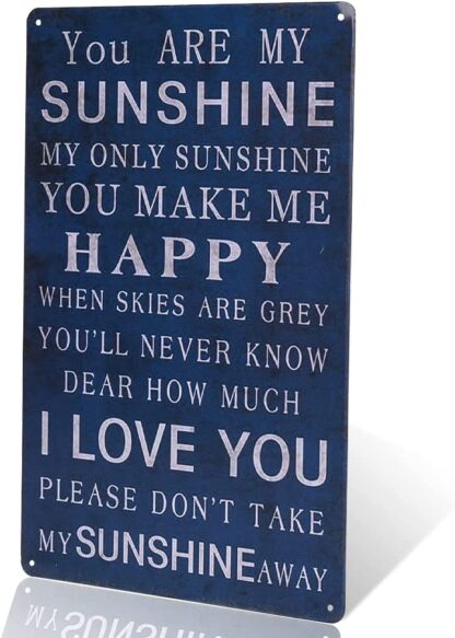 8x12 inch -You are My Sunshine Poster Metal Plaque Vintage Tin Sign