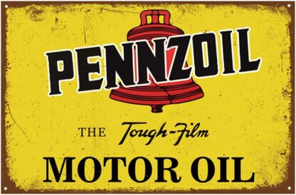 8x12 Inches (Pennzoil) Reproduction Vintage Tin Sign, Gas Oil Car Metal Signs