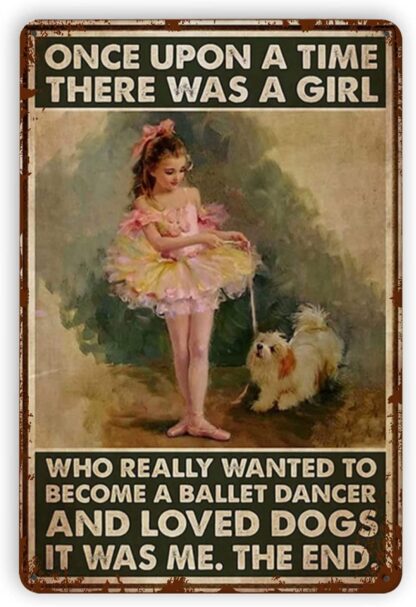 8x12 inch Tin Signs vintage There was A Girl Who Really Wanted to