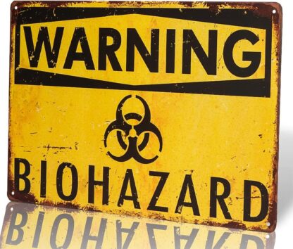 8x12 inch - Warning Biohazard Hazard Sign Hazard Labels Novelty Metal Sign