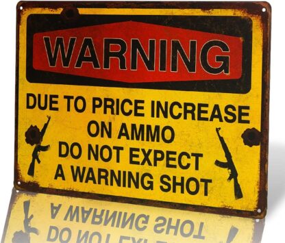 8" X12"- Warning Due to Price Increase on Ammo Do Not Expect a Warning Shot