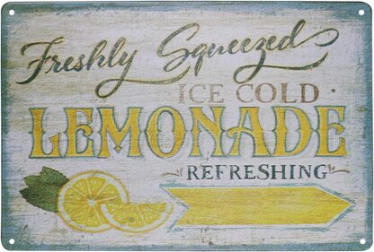 8x12 inch Freshly Squeezed Lemonade Vintage Kitchen Decor Country Sign