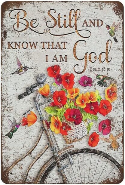 8x12 inch Be Still and Know That I Am God, Christian Art