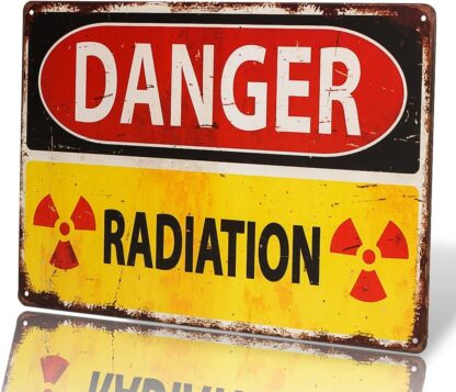 8x12 inch Danger Sign-Danger Radiation Allied Military Vintage Metal Sign