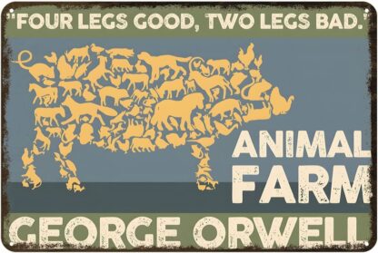 8x12 inch Metal Sign Animal Farm Rustic