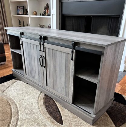 Grey Wash TV Stand for TVs Up to 65" Flat Screen