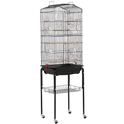 64-inch Open Play Top Rolling Bird Cage - Image 8