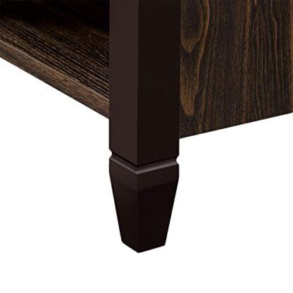 Brown Lift Top Coffee Table with Hidden Compartment &amp - Image 3