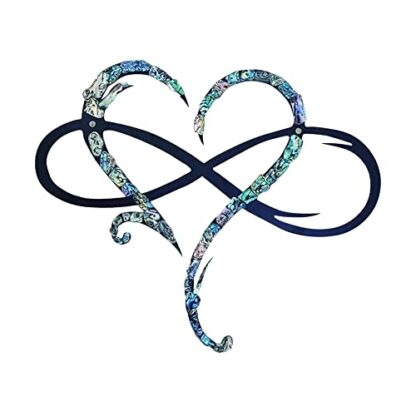 Blue Infinity Heart Metal, Unique Infinity Heart Wall Decor Love Sign - Image 8