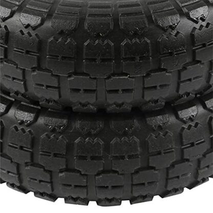 4-Pack Black 10-Inch Solid Rubber Tyre Wheels, Tires and Wheels - Image 6