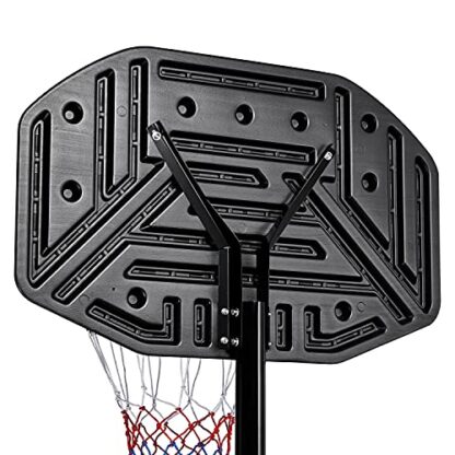 Red Portable Youth Sports Basketball Stand, 7-10ft Movable Basketball Hoop - Image 4