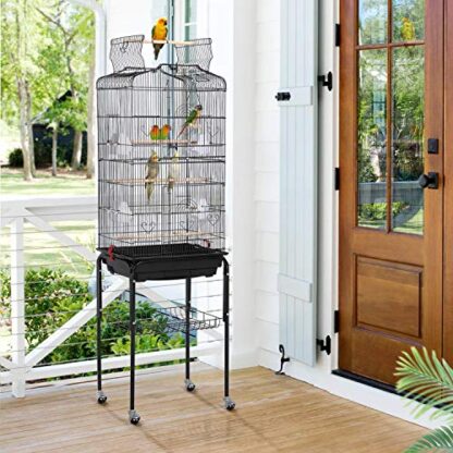 64-inch Open Play Top Rolling Bird Cage - Image 3