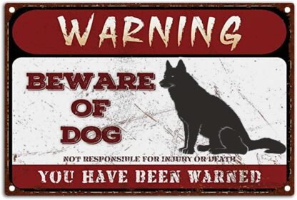 8x12 inch Warning Signs Retro Beware of Dog Metel Tin Signs