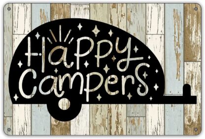 8x12 inch Funny Happy Campers Metal Tin Sign