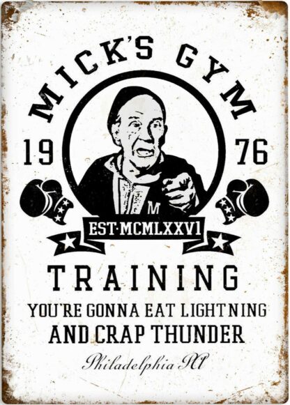 8x12 inch Micks Gym Vintage Retro Metal Tin Sign