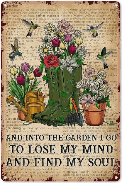 8x12 inch I Go To Lose My Mind And Find My Soul-Home Bar Garden Tin Sign