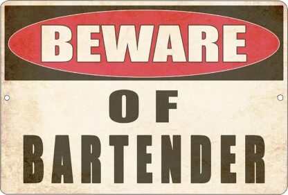 8x12 inch Metal Tin Sign Wall Decor Man Cave Bar Yard Wall Warning