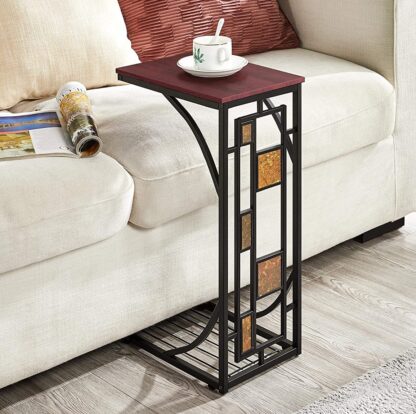 Brown C Table End Table Sofa Side Table Slides