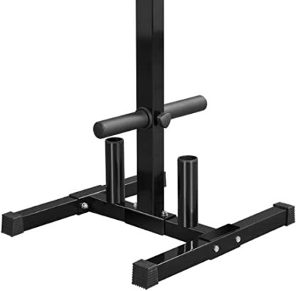 2 Inch Black Olympic Plates Tree Stand Black Weight Plates &amp - Image 3