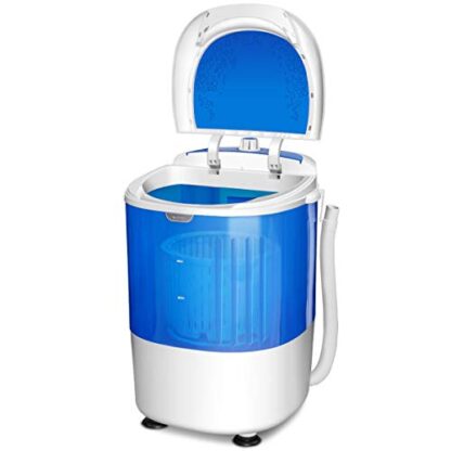 Blue Portable Mini Washing Machine with Spin Dryer, Washing Capacity 5.5lbs - Image 3