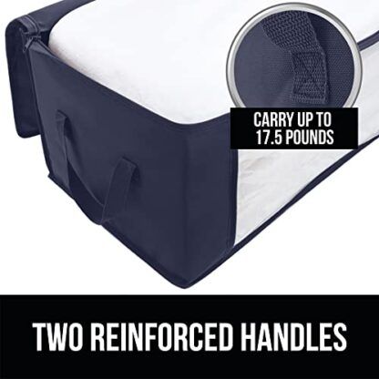 Navy Large Capacity 3 Pack Clothes Storage Bag Organizer, 90L - Image 6