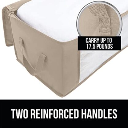 Beige Large Capacity 3 Pack Clothes Storage Bag Organizer, 90L - Image 6