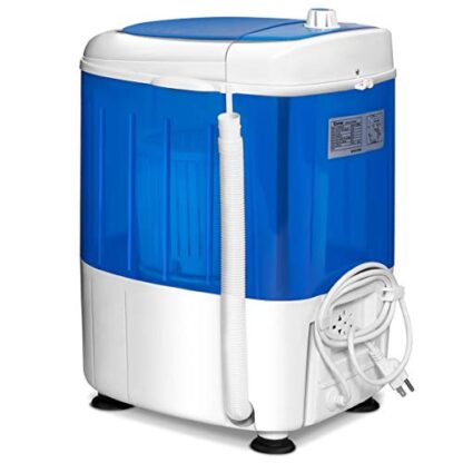 Blue Portable Mini Washing Machine with Spin Dryer, Washing Capacity 5.5lbs - Image 2